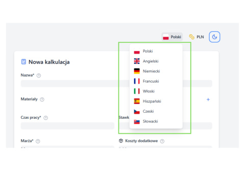 CalcuCraft 1.0 Kalkulator wyceny rękodzieła