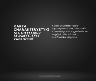 Karta charakterystyki dla mieszaniny stwarzającej zagrożenie
