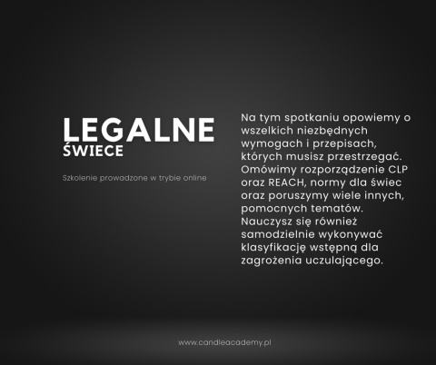 Szkolenie Online Legalne Świece - 31.05.2025 g. 12:00