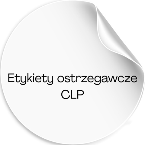 Naklejki Etykiety Ostrzegawcza CLP na świece - koło