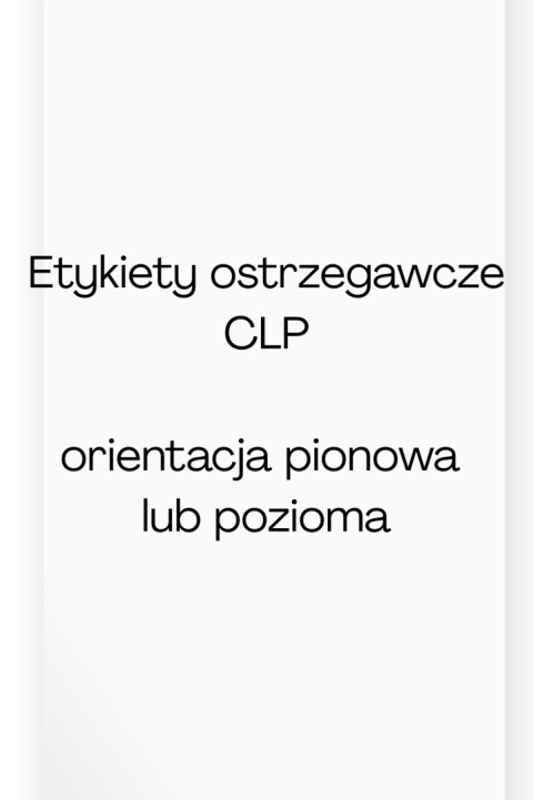 Naklejki Etykiety Ostrzegawcza CLP na świece - prostokąt