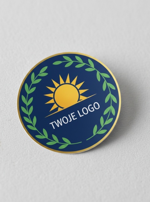 Okrągłe naklejki z twoim logo / grafiką