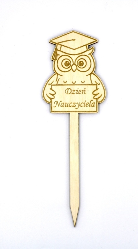 Topper „Dzień Nauczyciela” – Sklejka / Grawer – 5 szt