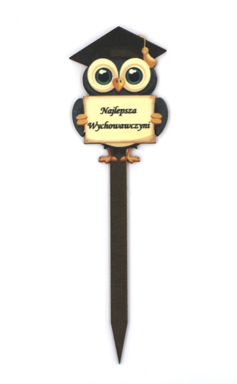 Topper „Najlepsza Wychowawczyni” – Sklejka – 5 szt