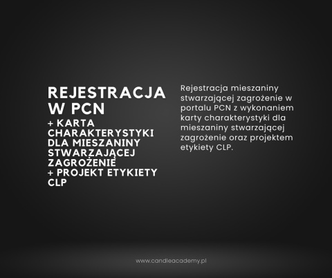 Usługa rejestracji mieszaniny w portalu PCN