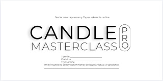 VOUCHER Szkolenie online Candle Masterclass PRO